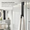 1/2Pcs Heavy Duty S Shower Door Hooks Rustproof Stainless Steel Bathroom Hangers for Towel Robe Kitchen Organizing