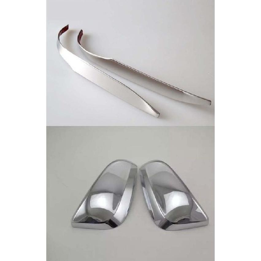 Side Mirror Cover Trim for Toyota RAV4 13-18 Rearview Decoration Steel Set