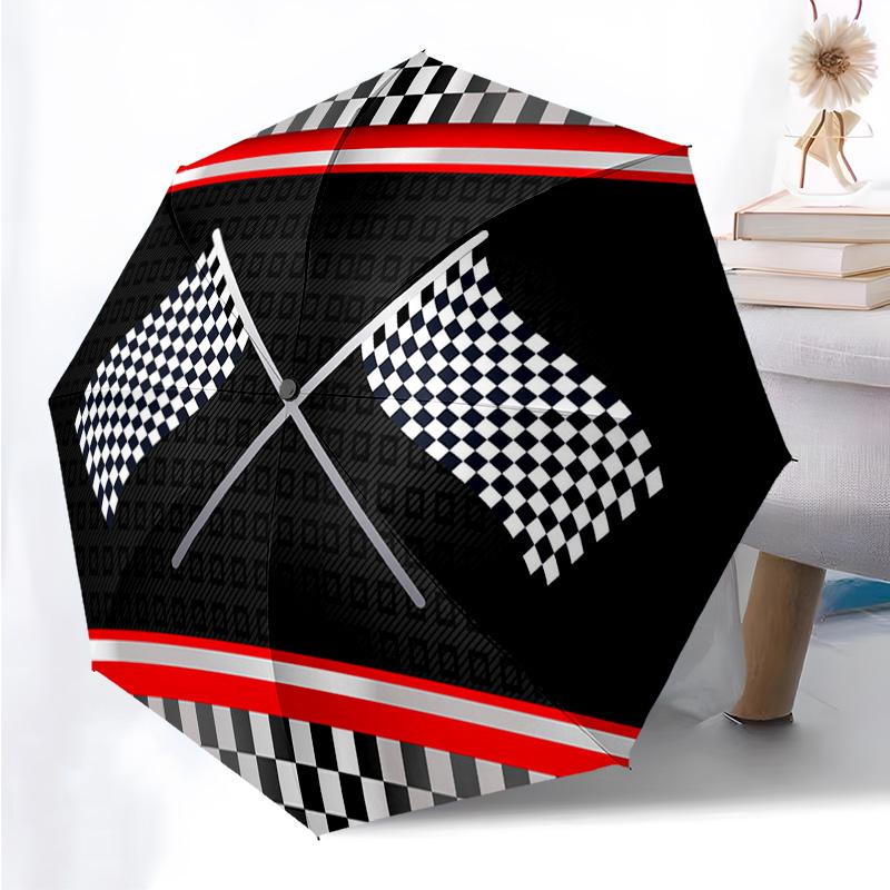 Cars Pattern Folding Umbrella Fashion Auto-Open 8 Iron Ribs Plastic Handle Foldable Sunshade Perfect Christmas Gifts
