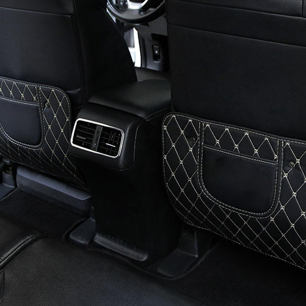 Leder Auto Anti-Trittmatten Sitzlehnen-Schutz Organizer Innenraumzubehör