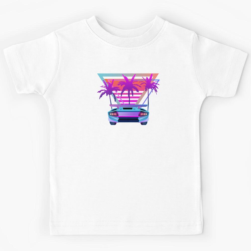 Retro Tropic Night Cruising Kids T-Shirt 130