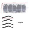 150 pcs 4cm Silicone Black Artificial Worm Earthworm Soft Fishing Lures Bait Fish Tackle Accessories Kit