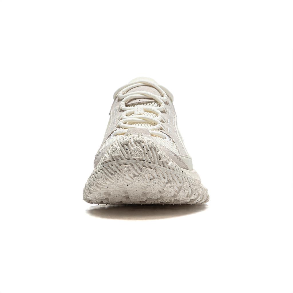 Li Ning Trendy Shock Absorbing Wear Resistant Low Top Running Shoes Unisex Running Shoes Off-White AZGU003-4