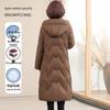 Xuezhongfei Women's Hooded 90% Duck Down Mid-Length Puffer Coat