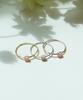 Alleun Silver 925 Moonstone Pink Layered Ring