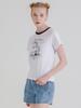 LA MAISON STUDIO Toy Pony Slim Fit Short Sleeve T-Shirt White Navy (Fcg2Ts768W)