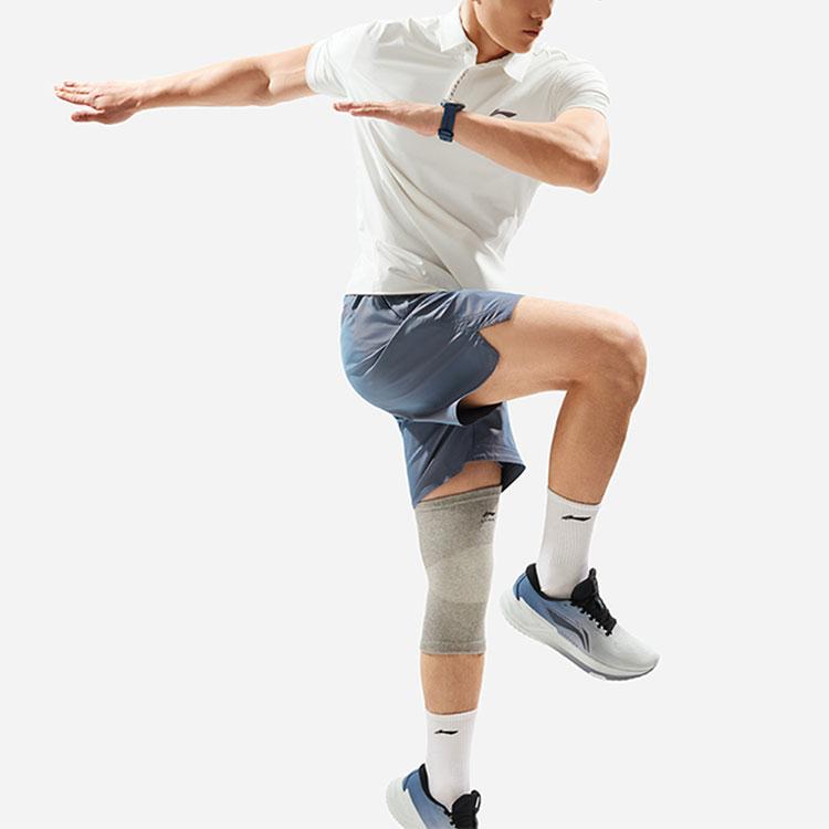 Li Ning Fitness Series Letter Logo Comfortable Versatile Breathable Sports Polo Shirt Men tops Off-White APLU005-2