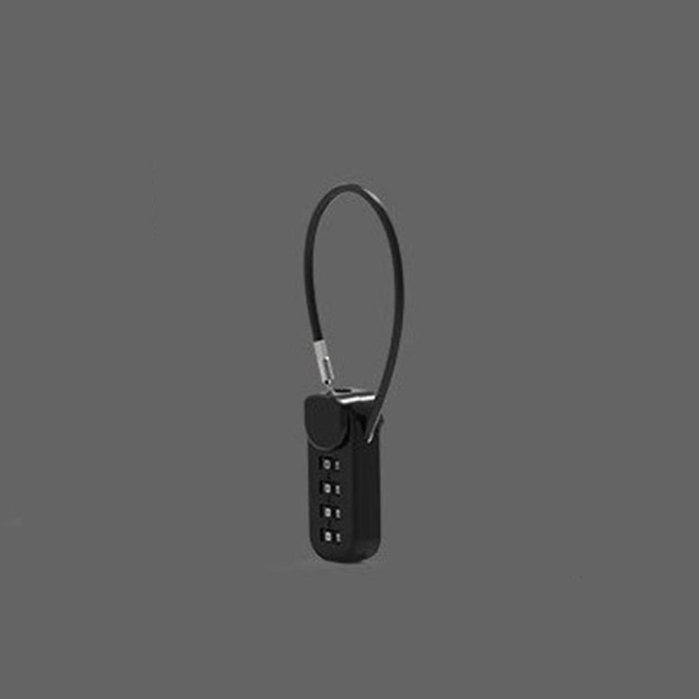 4 Digit Combination Code Number Lock With Spring Coil Wire Rope Colorful Code Lock for Travel Luggage Padlock Cabinet Locker