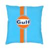 Husă de pernă cu logo Gulf Racing, pentru canapea, living, pătrată, husă de pernă decorativă, pernă pentru scaun 45x45cm 18x18Inci