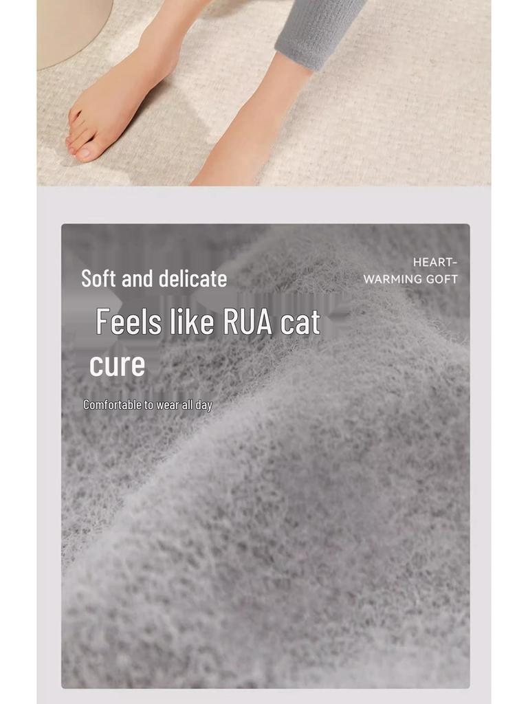 Far Infrared Heated Velvet Knee Pads & Socks Set for Cold Weather Comfort