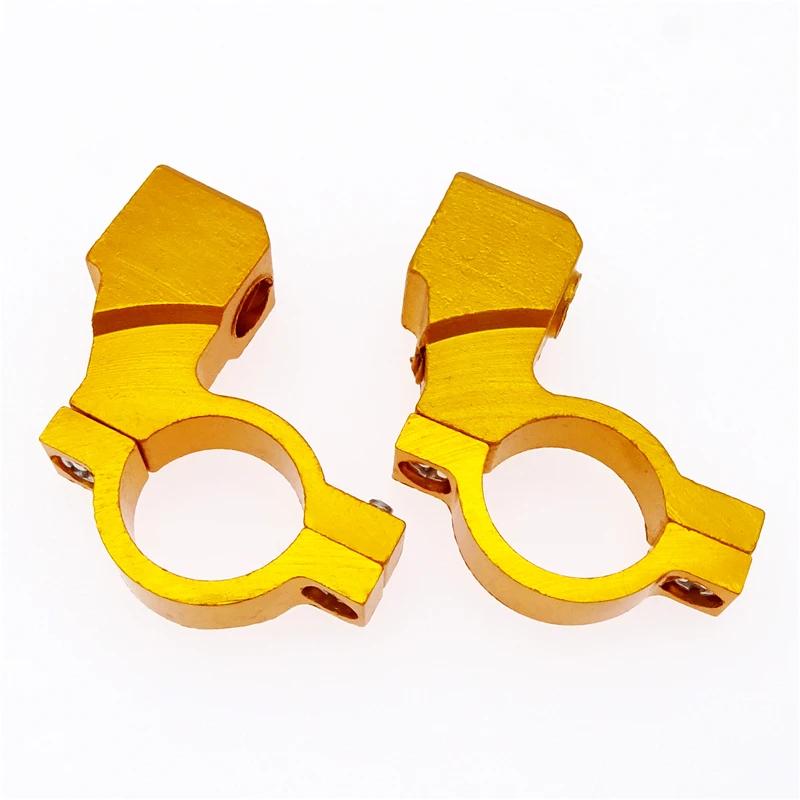 1 Pair 22mm 7/8" Universal Motorcycle Handlebar ATV Rearview Mirror Bracket Mount Adapter CNC Aluminum Holder Clamp Screw Parts