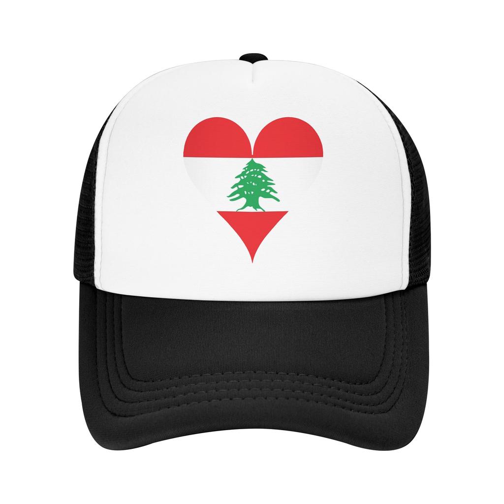Lebanon Flag Lebanese Mesh Baseball Caps Unisex HipHop Trucker Hat Hat Adjustable Snapback Caps Dad Hat Summer Trucker Cap