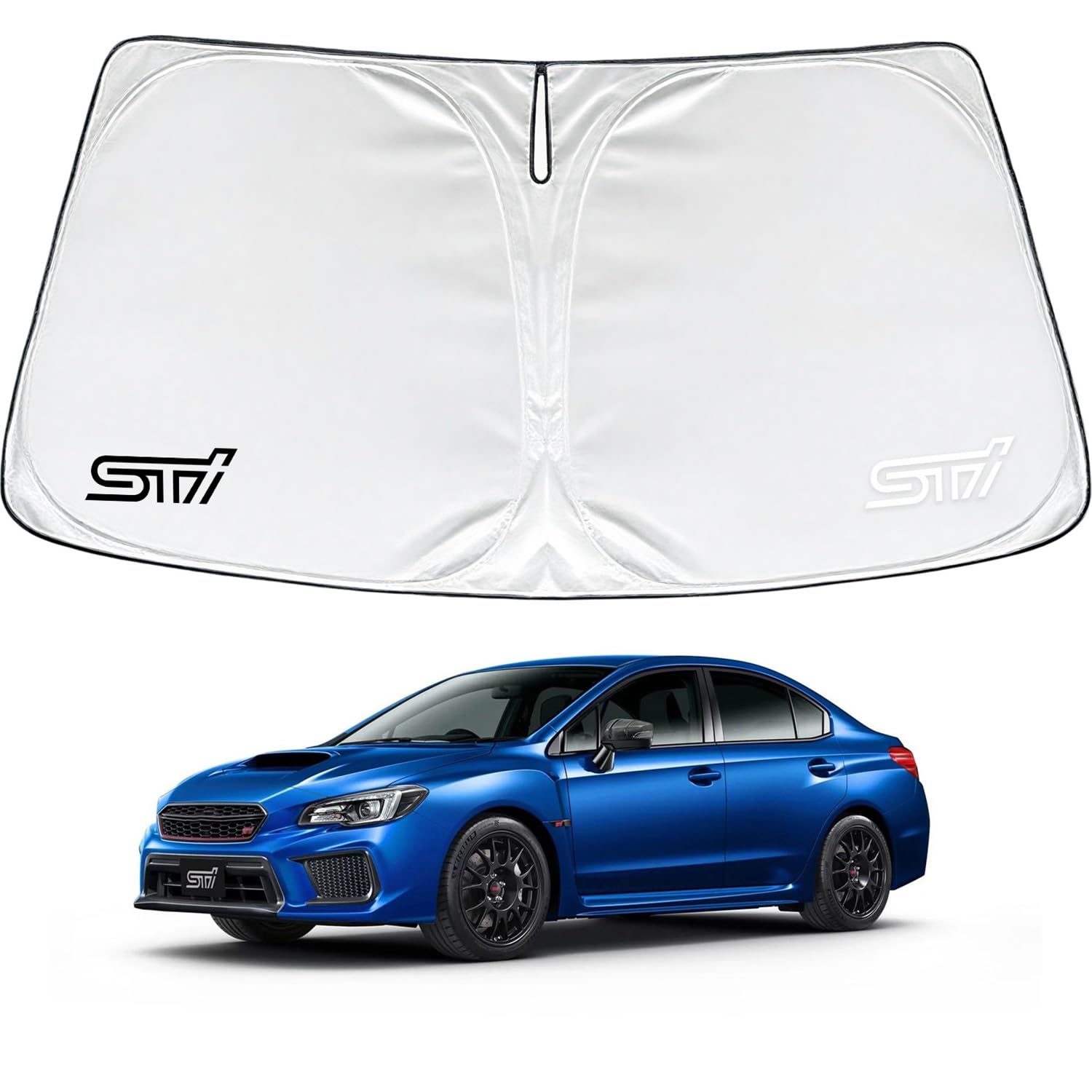 [InnoWave] Sunshade Car WRX STI S4 Car Sunshade STI Heat STI серебряный
