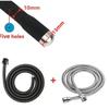 Silicone Metal Anal and Vaginal Washing Porous Sausage Filler Women Washing Device Unisex Adult Sex Product