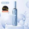 Ten bone hemming folding weather and rain umbrella vinyl sunscreen UV protection business umbrella men's customized logo advertising umbrella