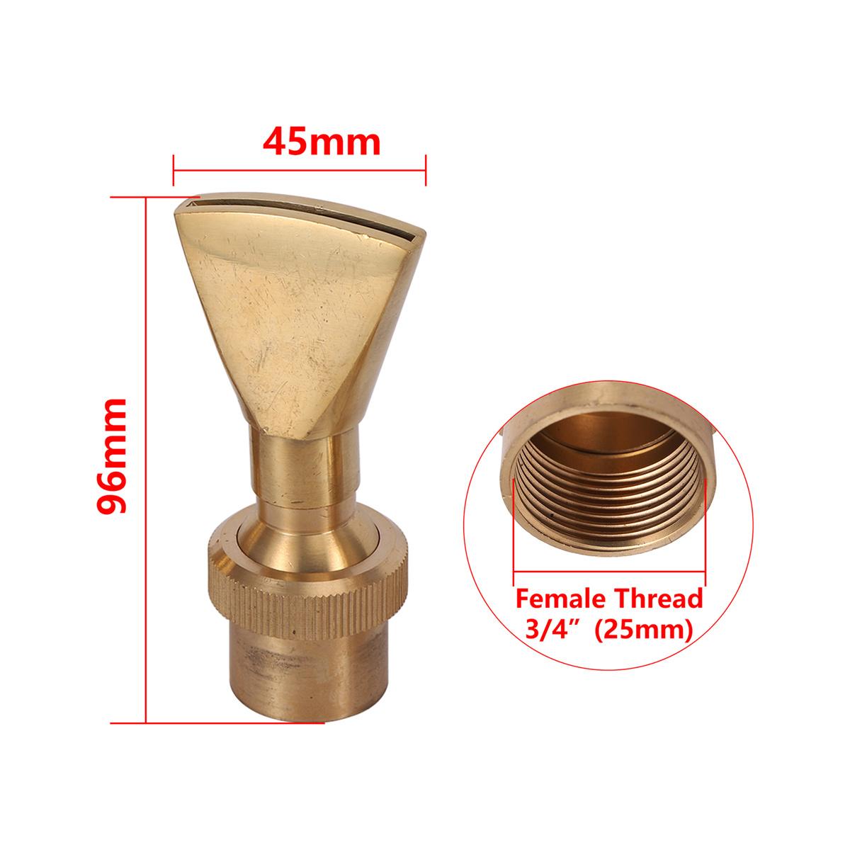 

Adjustable Fan-Shape Brass Fountain Nozzle 1/2 3/4 1 2 Female/Male Thread Mushroom Hemispheric Firework Waterscape Sprinkler