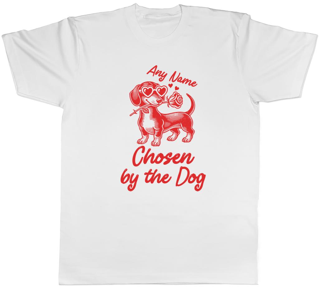 Personalised Funny Chosen by the Dog Mens TShirt Tee Gift Top