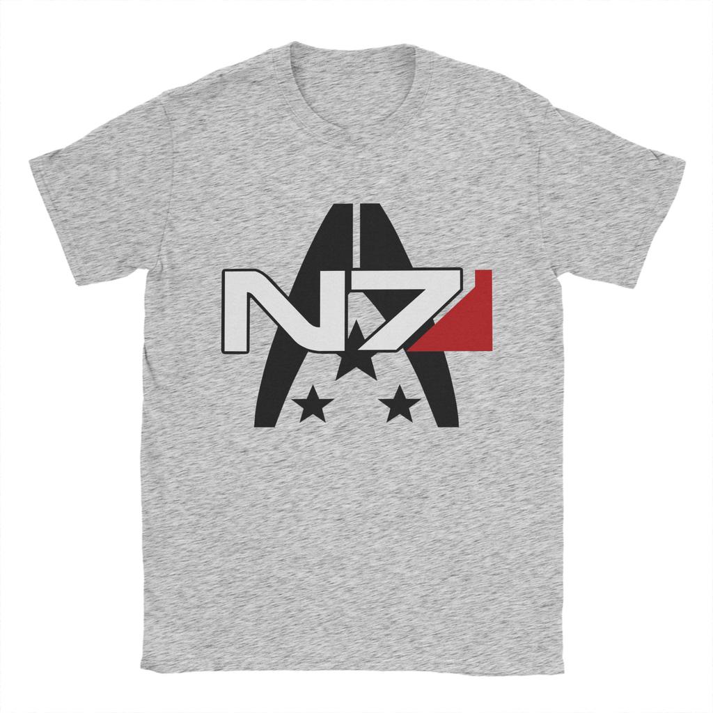 Mass Effect N7 Cotton T Shirt For Man Summer Vintage TShirts Leisure Tees Plus Size Dropshipping Tops