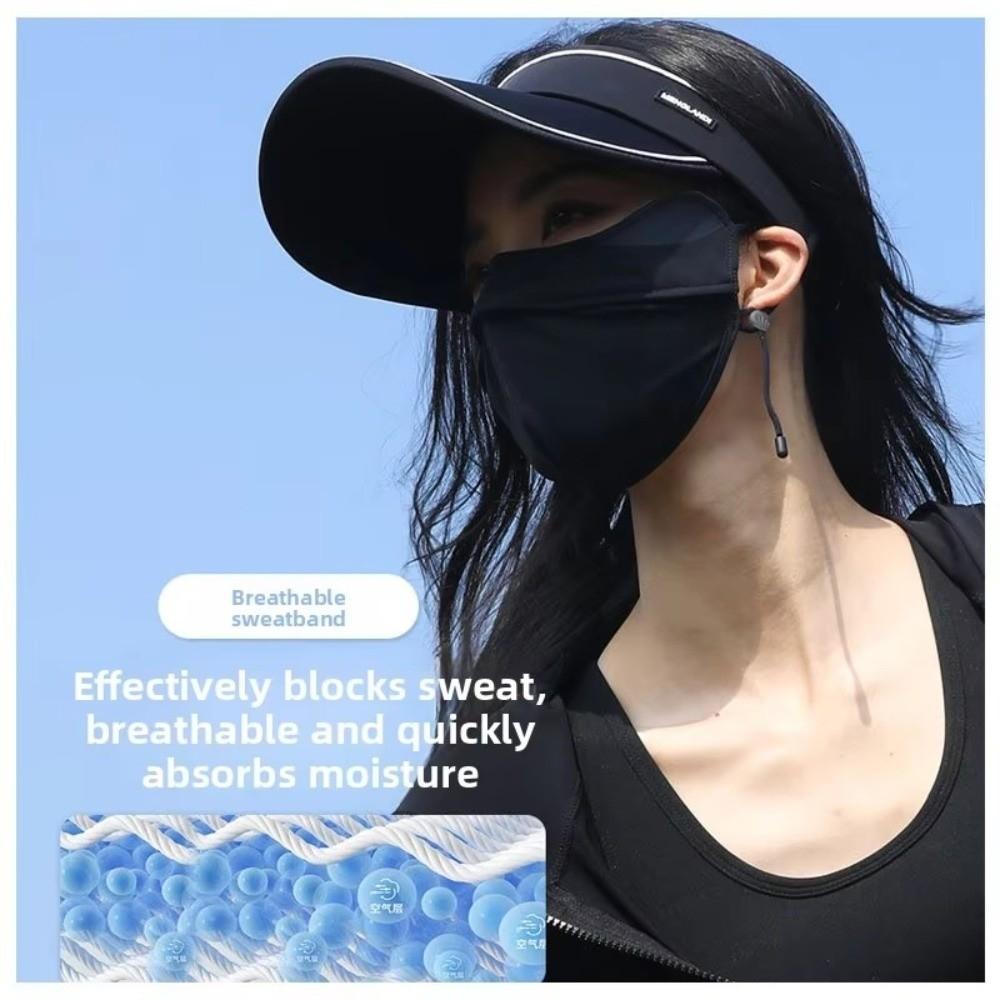 Elastic Adjustable Women Sun Hat UV Protection Sports Visor Fashionable Beach Hat Summer Outdoor