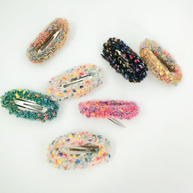 Knit hairpin and tripe band 5-piece set