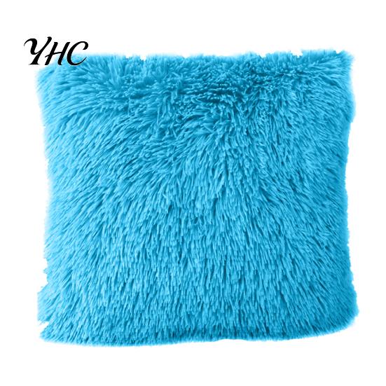 Warm Soft Fluffy Throw Pillow Case Cover Cushion Home Bed Sofa Car Decoration