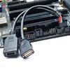 USB2.0 9PIN to USB +Type E Converters Cable Featuring Front Type C Port for Enhances Motherboard Compatibility 5.91inch