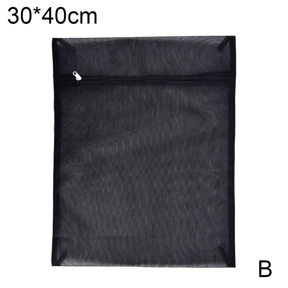 Black Mesh Laundry Bag Convenient Household Machine Wash Polyester Of And Underwear Made Durabl K7M4