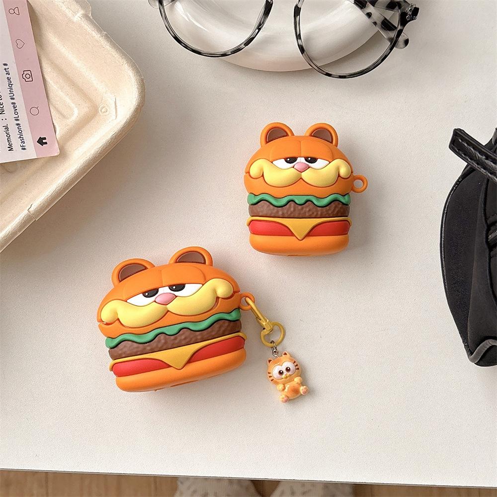 Fun burger Garfield for AirPods pro1 generation protective case 1 generation pro1 apple bluetooth headset case