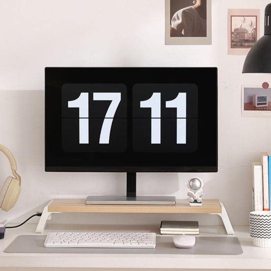 Computer Monitor Rack USB Expansion Dock Stand Ergonomic Design Strong Load-Bearing Desktop Laptop Holder