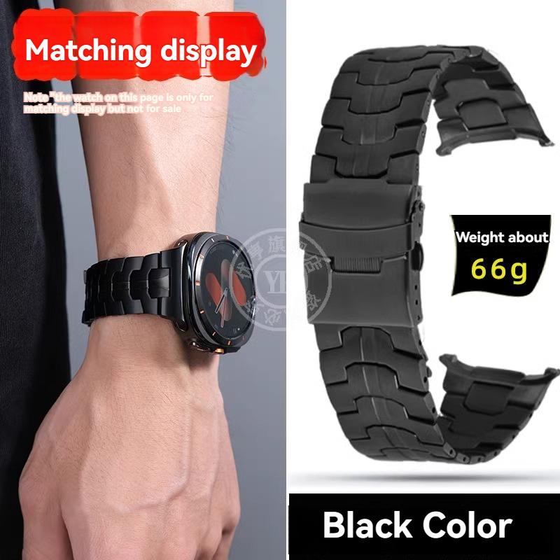 Luxury Luxury Titanium Metal Band for Samsung Galaxy Watch7 Ultra Smartwatch 47MM Dial No Gaps Quick Fit Watch Chian Strap