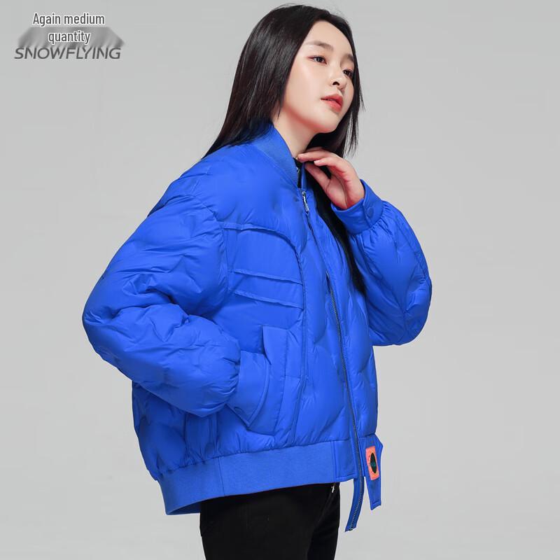 

Women s Short Baseball Collar Down Jacket L