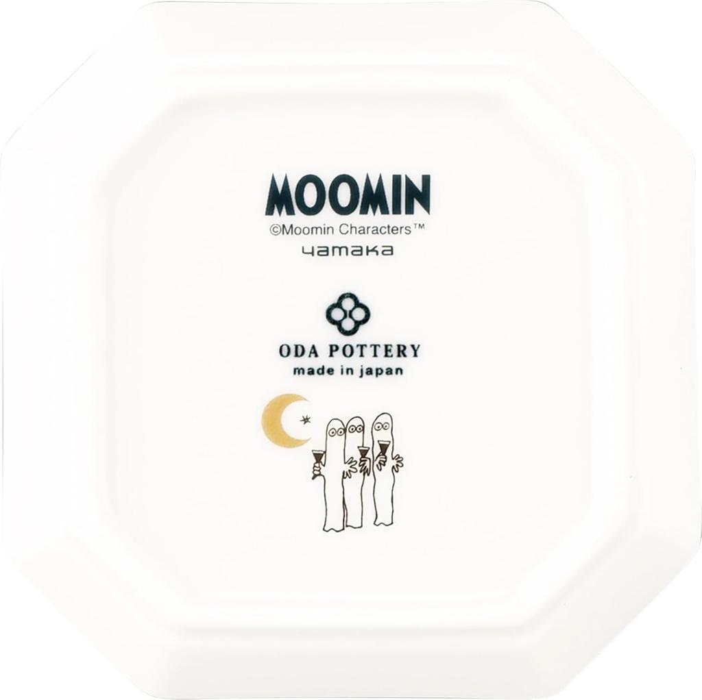 Moomin Special Square 11 X Jubako Box Perfect for Cherry Blossom and First Meal Made In "Setsubun Day" Plate, Approx. 11cm, Corner-Cut Series,