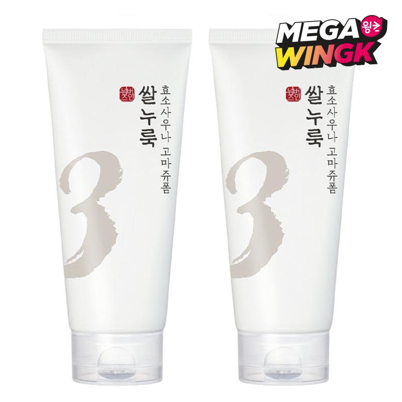 Numbuzin No.3 Rice Nuruk Enzyme Sauna Gommage Foam Cleanser 170 ml × 2