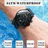 Men Watch Fashion Chronograph Slim Stainless Steel Mesh Quartz Men's Wristwatch Waterproof Luminous Date Sport Watch