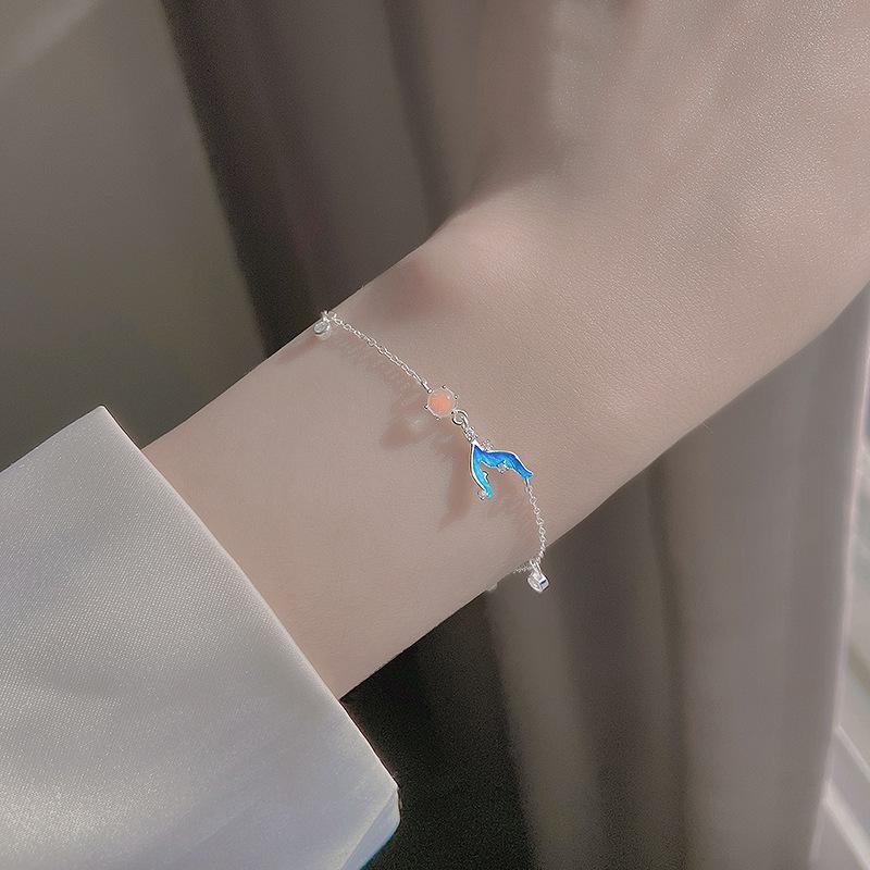 Mermaid Tail Bracelet Women's Light Luxury Niche High Sense Exquisite Student Jewelry Birthday Gift Bracelet