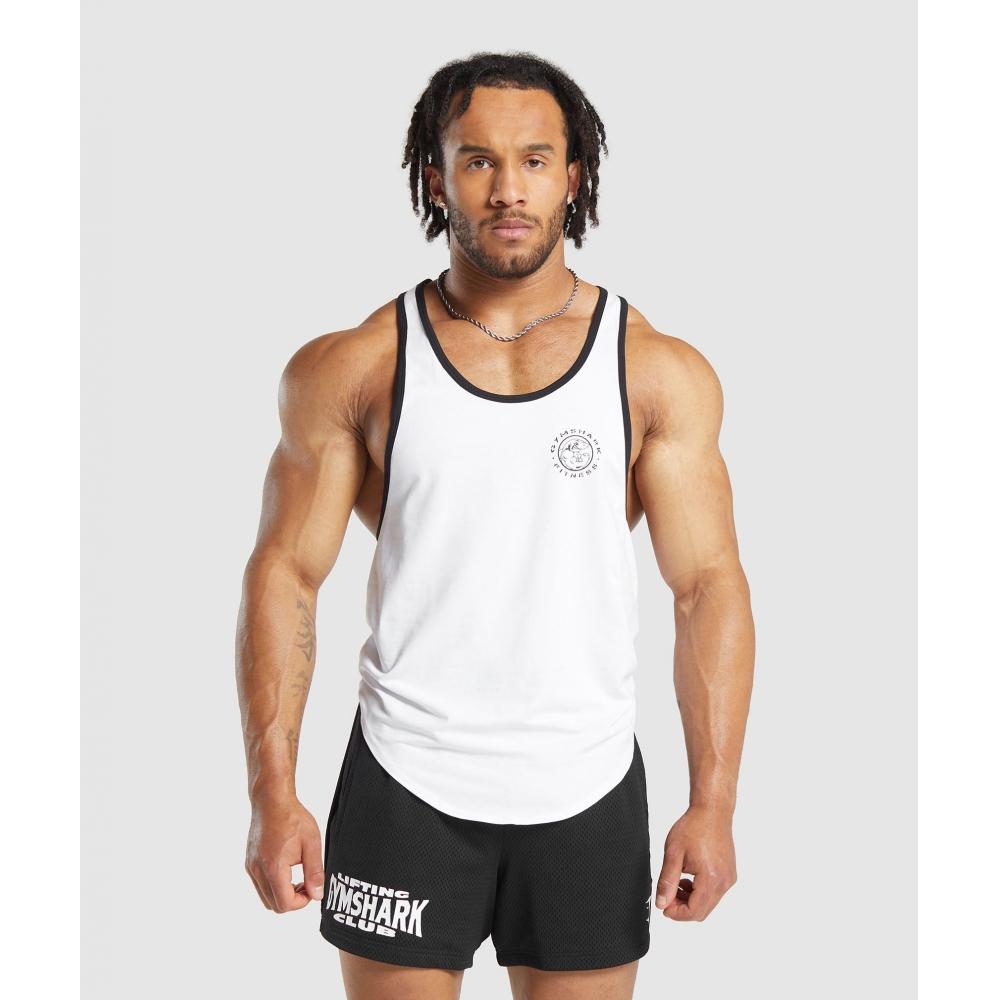 

GYMSHARK Legacy Ringer Stringer Белый Черный A1B5V WB86 XS