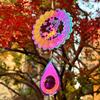 3D Flowing Wind Spinner Stainless 10cm Yard Garden Mirror Rainbow 10 Styles Mirrored Wind Chimes Sculptures
