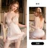 Women's Satin Deep V Push Up Padded Flutter Sleeve Cami Robe Lounge Set