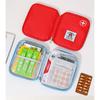 Portable First Aid Storage Bag Oxford Cloth Medicine Organizer Pouch With Zipper Compartments For Home Travel Outdoor Daily Use Small Items