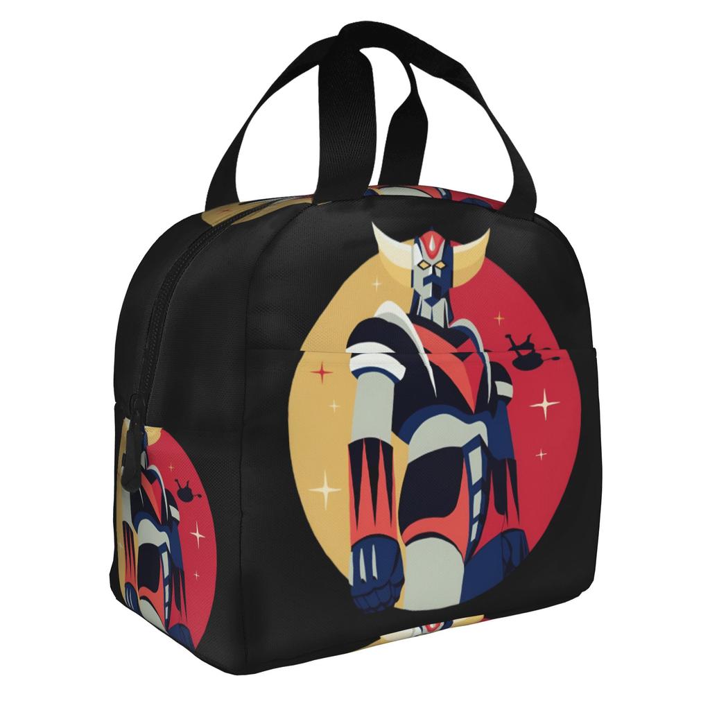 Custom Robo Grendizers Lunch Bag Women Warm Cooler Insulated Lunch Boxes for Adult Office