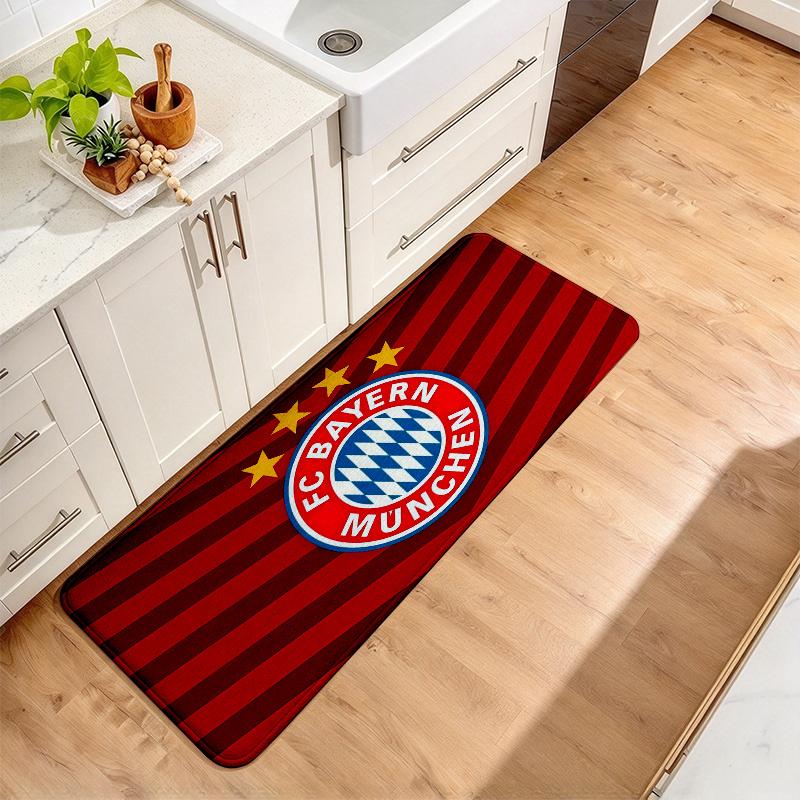 Bayern Munich2 Flannel Kitchen Mat Christmas Soft Area Rug Non Slip Floor Carpet Home Decoration