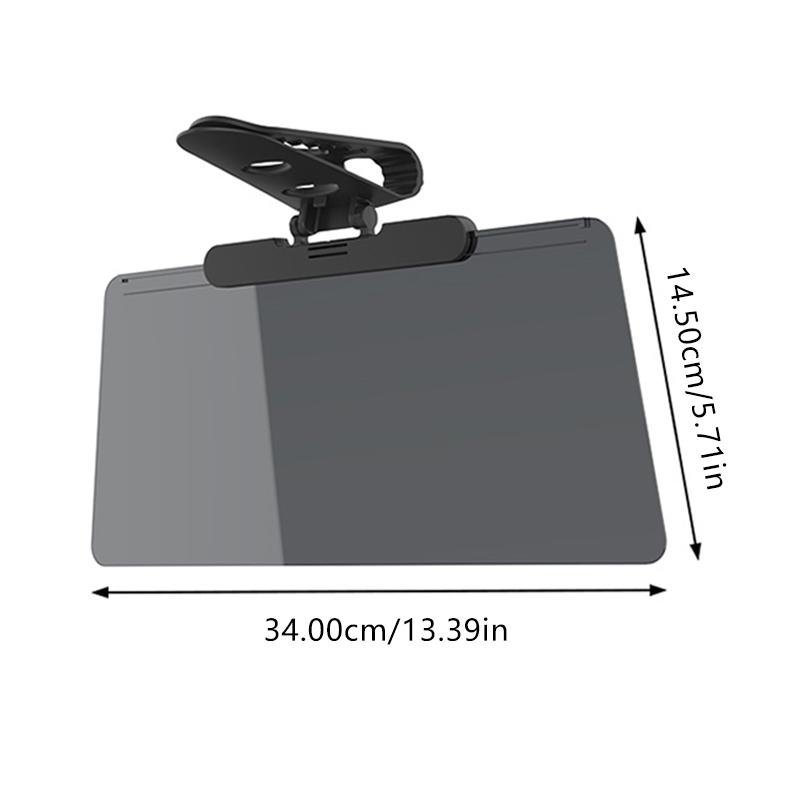 SEAMETAL Car Sun Visor Blocker Polarized Anti-Dazzle Anti-UV Rotatable Adjustable Sunshade Plate Clear Vision