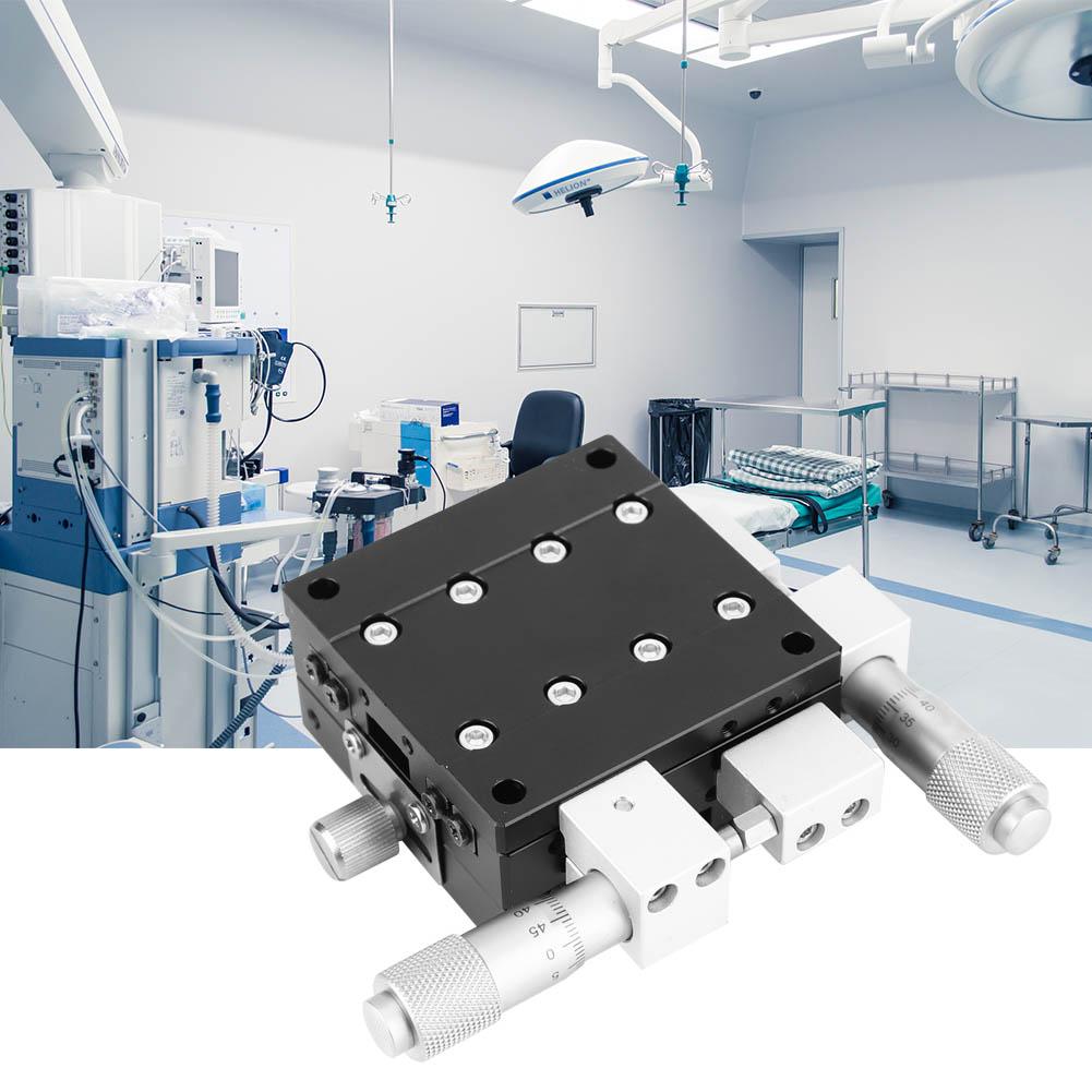 60x60mm LY60 LM XY Axes Trimming Platform Linear Stage Manual Displacement Sliding Table