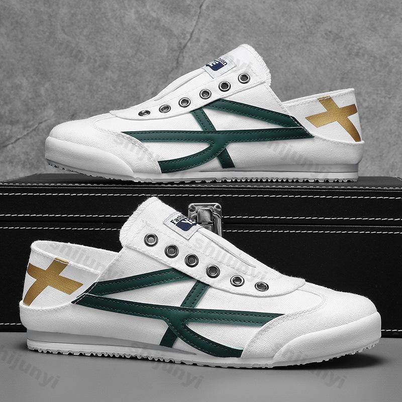 Summer Men's Canvas Shoes Breathable Comfortable Non Slip Casual Shoes Fashion Lightweight Outdoor Walking Flats Shoes