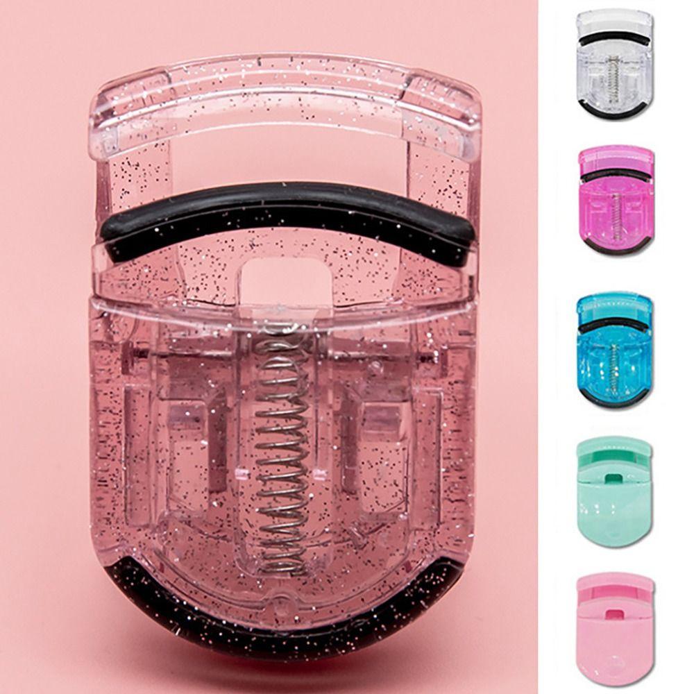 Portable ABS Eyelash Curler Multicolor Mini Eyelash Curling Clip Silicone False Eyelashes Auxiliary Cosmetic Tools