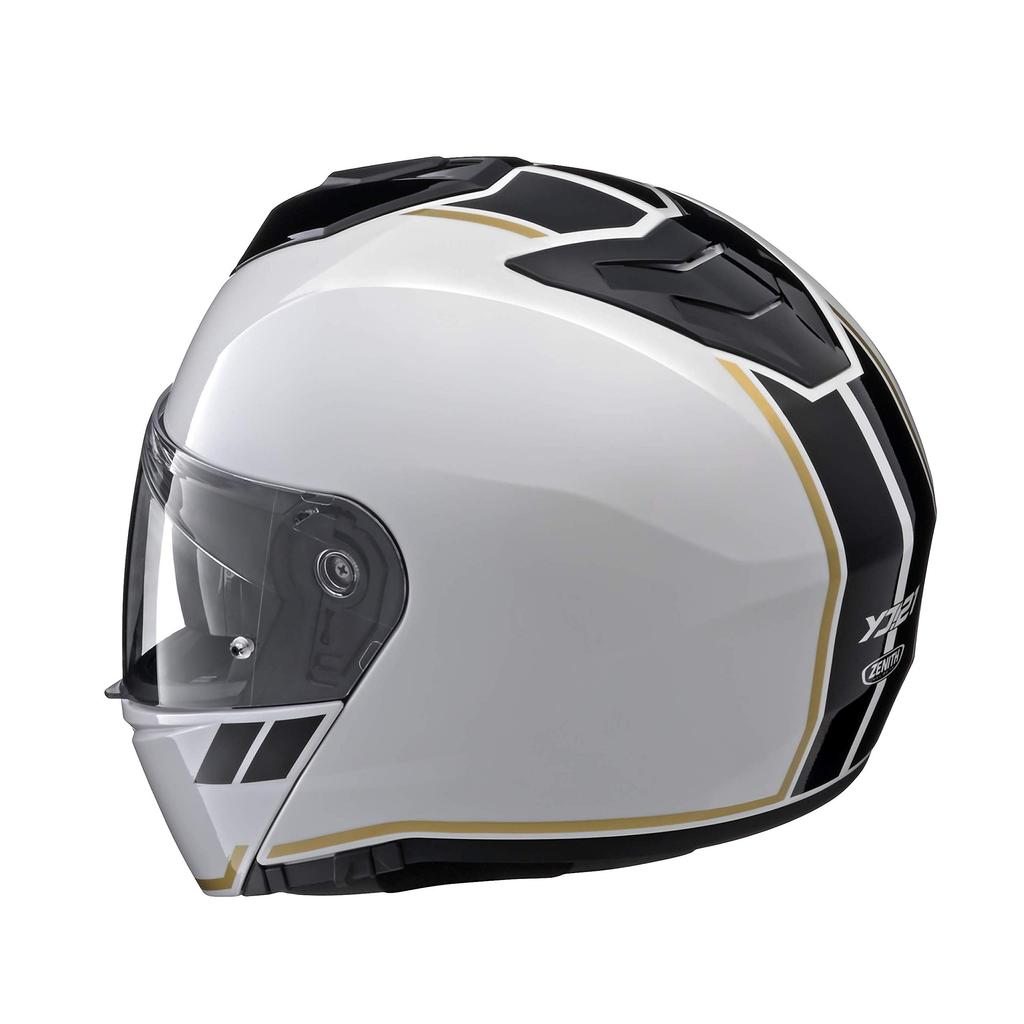 Motorcycle Helmet System ZENITH Sun Visor Model Graphic Pearl White S Size [Yamaha Motor] YJ-21 GF-02 (55-56cm) 90791-2369W