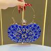 Pochette da sera con decorazioni di diamanti per feste formali ed eventi da donna