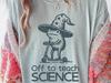 Funny Science Teacher Shirt with Frog On Scooter, Nerdy STEM Gift for Women, Cute Toad Witch T-Shirt, Back To School Professor Apparel