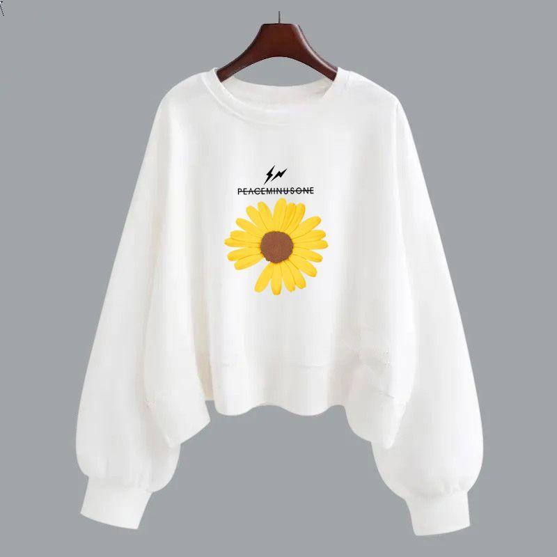 Moletom com capuz de algodão roxo feminino primavera e outono manga longa versão coreana gola redonda solta temporada escolar de setembro início do outono em roupas femininas