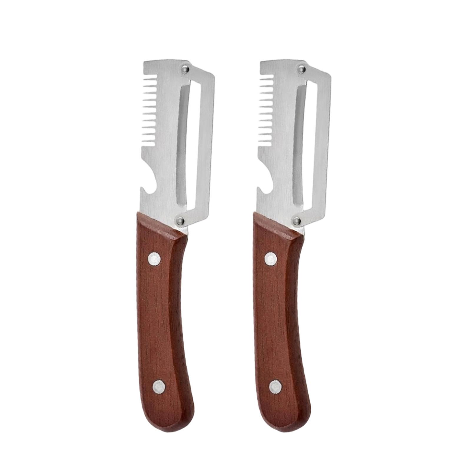 

2pc Vegetable Peeler Set Stainless Steel Blades with Ergonomic Plastic Handles Kitchen Tool for Fruit and Vegetable Preparation One Size